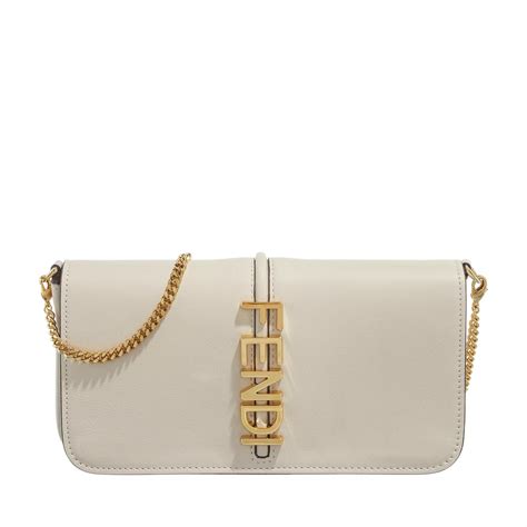 fendi wallet on chain white|Fendi billfold wallet.